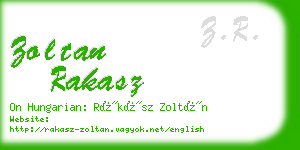 zoltan rakasz business card